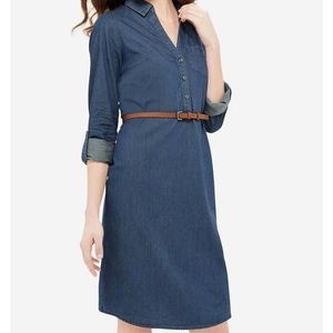 The Limited chambray Ashton shirt dress